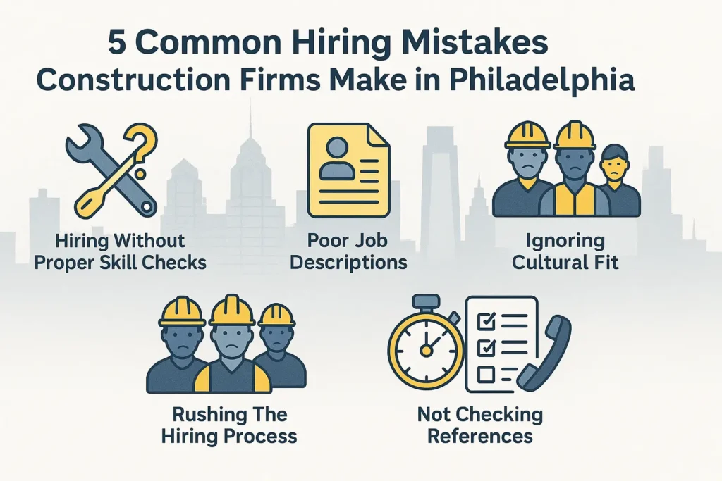 Avoid hiring mistakes in Philadelphia construction