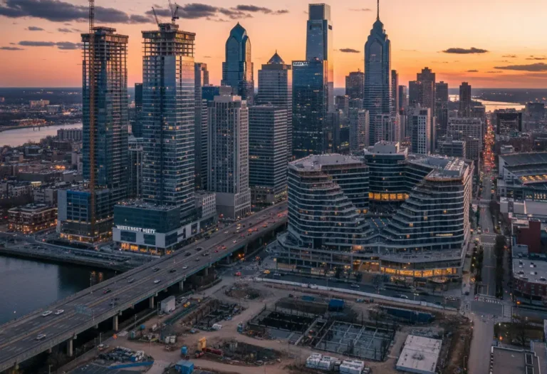 Philadelphia skyline with new development projects in 2025