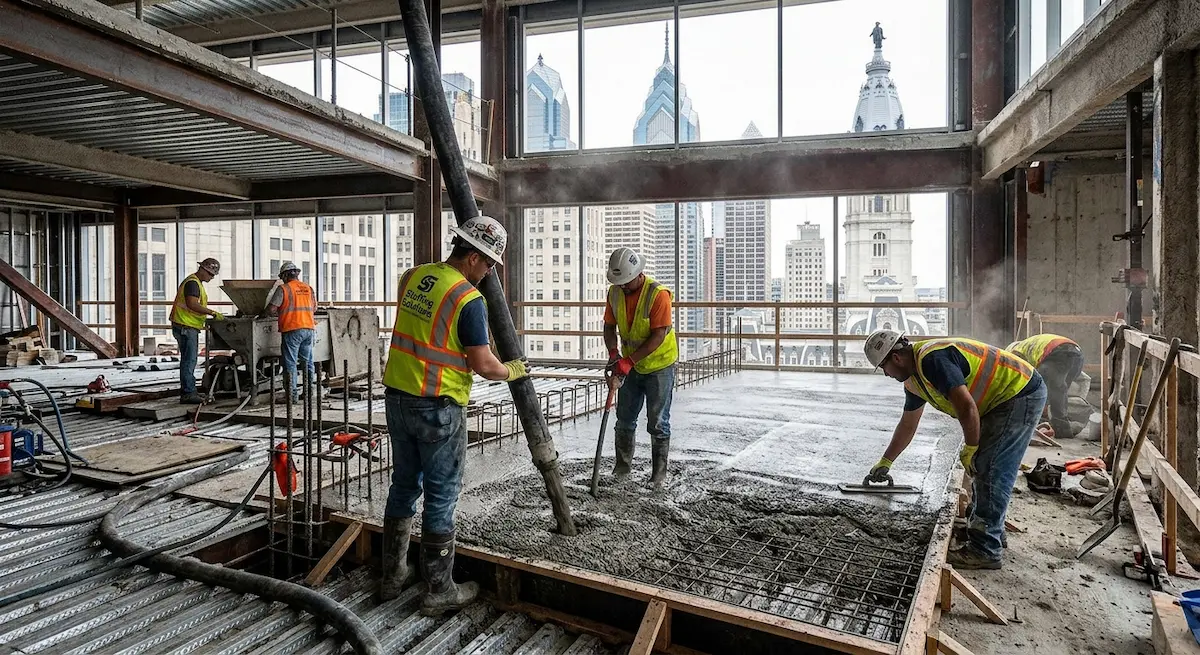 Philadelphia Concrete Staffing for Center City Office Conversions